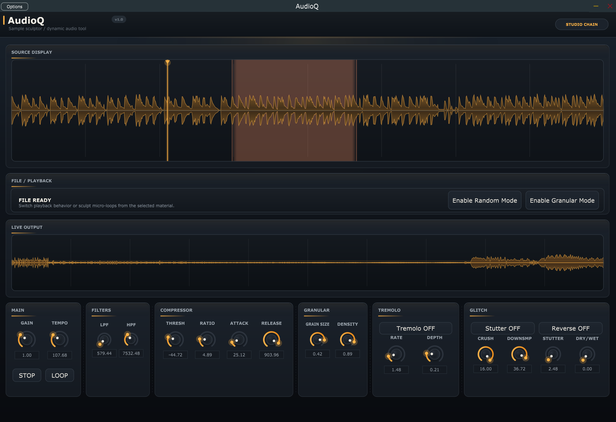 AudioQ plugin
