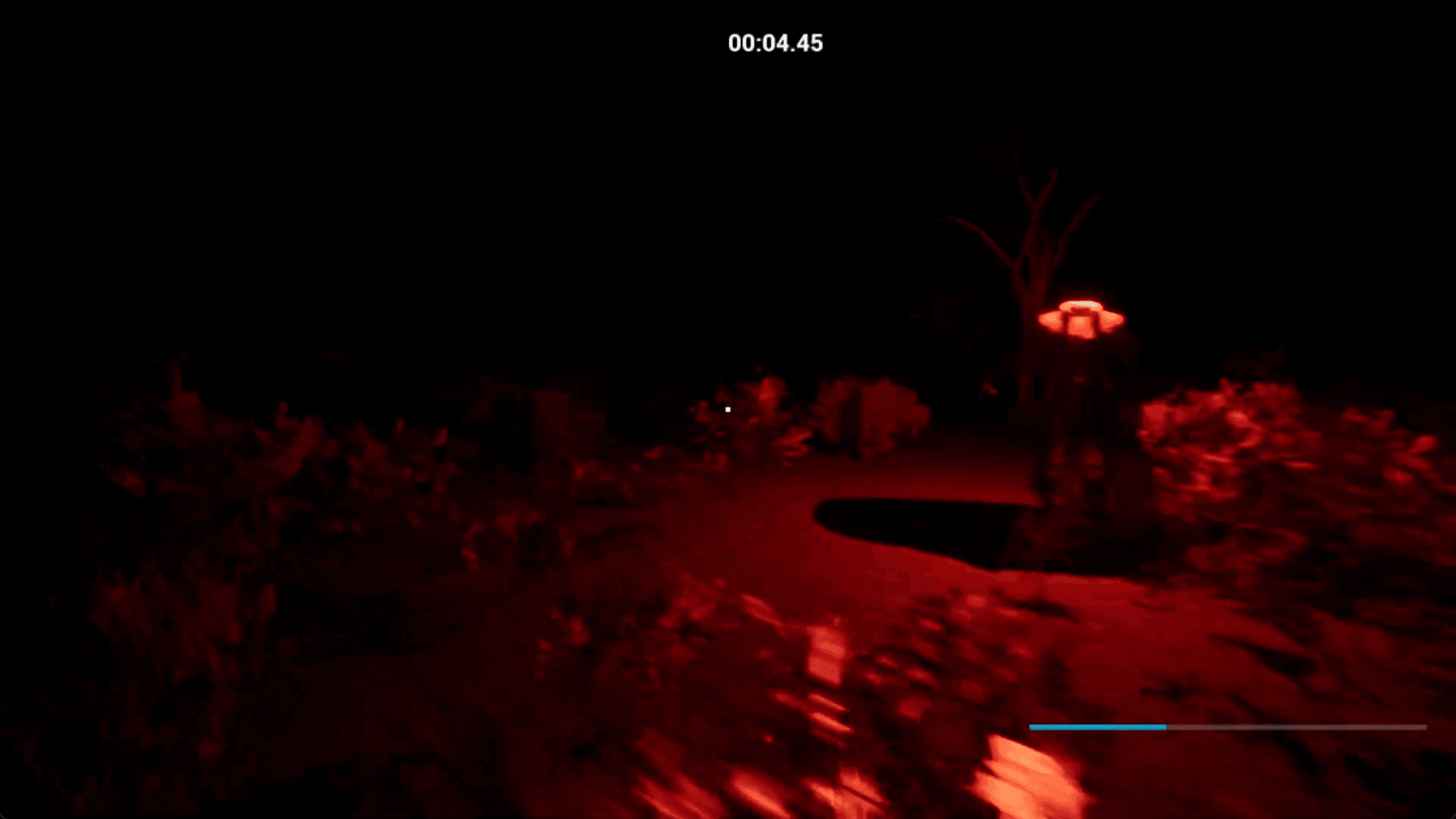 Death approaching through darkness