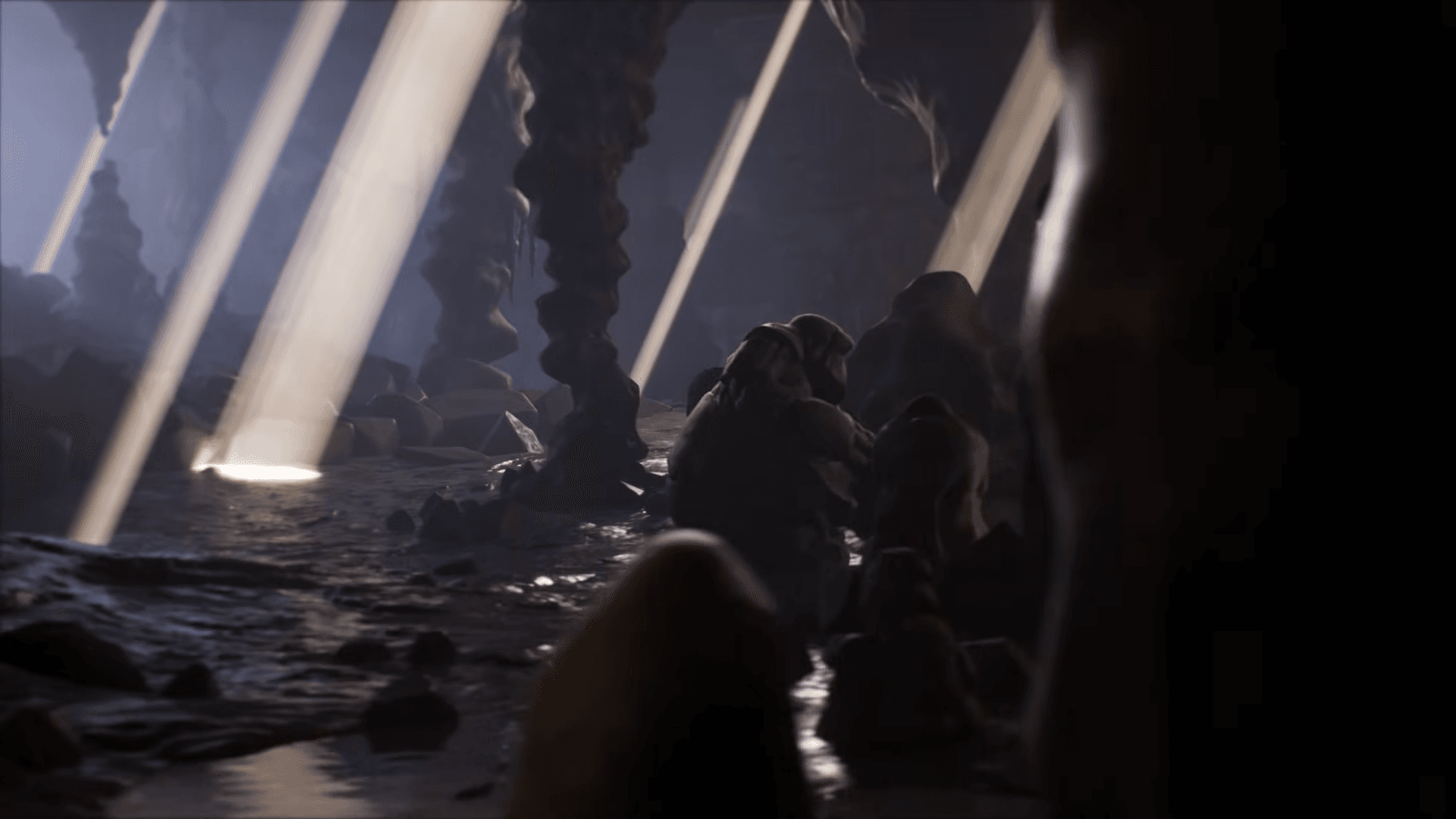 Ray discovers lights in cave